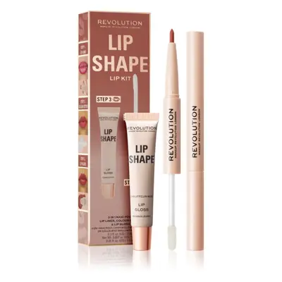 Makeup Revolution Lip Shape Kit sada na rty odstín Chauffeur Nude 1 ks