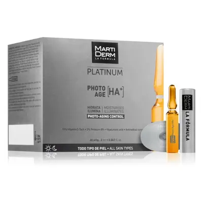 MartiDerm Platinum Photo Age HA+ sérum proti stárnutí pleti v ampulích s vitamínem C 30x2 ml