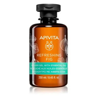 Apivita Refreshing Fig Shower Gel osvěžující sprchový gel s esenciálními oleji 250 ml