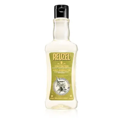 Reuzel Tea Tree 3 v 1 šampon, kondicionér a sprchový gel pro muže 350 ml