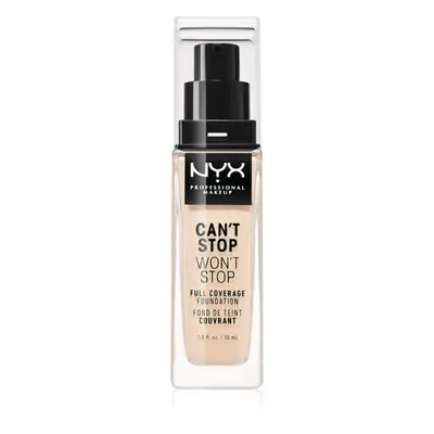 NYX Professional Makeup Can't Stop Won't Stop Full Coverage Foundation vysoce krycí make-up odst