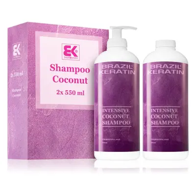 Brazil Keratin Coconut Shampoo výhodné balení pro poškozené vlasy