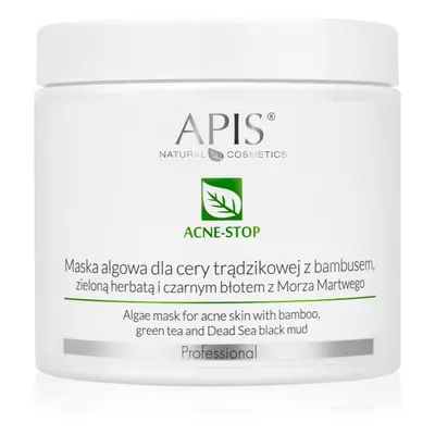 Apis Natural Cosmetics Acne-Stop Professional čisticí a zjemňující maska pro mastnou pleť se skl