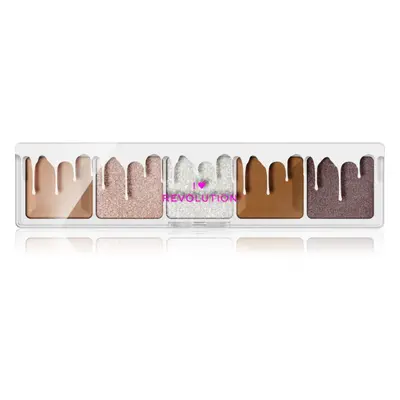 I Heart Revolution Mini Chocolate Palette paletka očních stínů odstín White Vanilla Cream 5,5 g