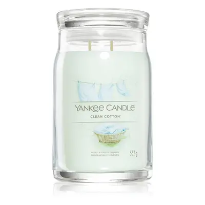 Yankee Candle Clean Cotton vonná svíčka Signature 567 g