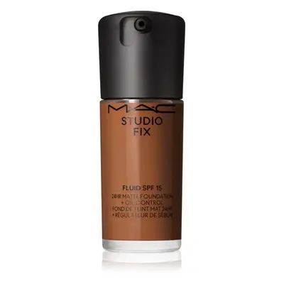 MAC Cosmetics Studio Fix Fluid SPF 15 24HR Matte Foundation + Oil Control matující make-up SPF 1