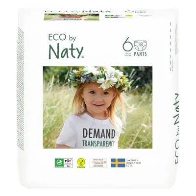 ECO by Naty Nappy Pants XL Size 6 jednorázové plenkové kalhotky 16+ kg 18 ks