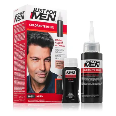 Just for Men Color Kit tónovací barva na vlasy pro muže H-55 Real Black 1 ks