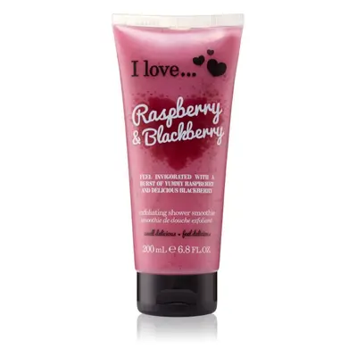 I love... Raspberry & Blackberry sprchový peeling 200 ml