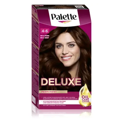 Schwarzkopf Palette Deluxe permanentní barva na vlasy odstín 4-6 Mocca hnědý 1 ks