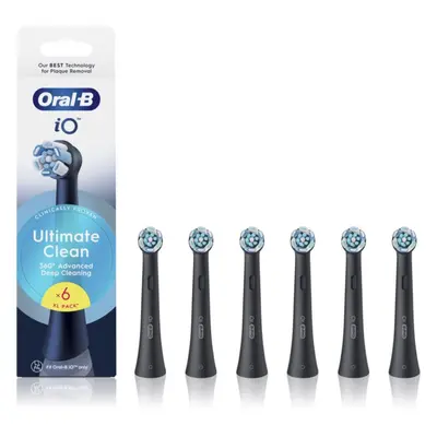 Oral B iO Ultimate Clean náhradní hlavice pro zubní kartáček Black 6 ks