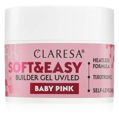 Claresa Soft&Easy Builder Gel podkladový gel na nehty odstín Baby Pink 45 g