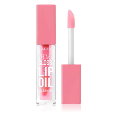 Rimmel Oh My Gloss! Lip Oil olej na rty s hydratačním účinkem odstín 001 Pink Flush 4,5 ml