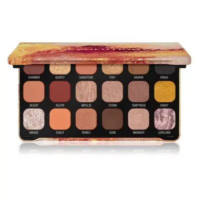 Makeup Revolution Forever Flawless paleta očních stínů odstín Bronze Temptation 18x1.1 g