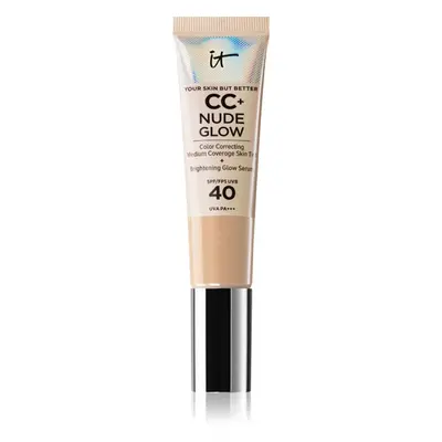 IT Cosmetics Your Skin But Better CC + Nude Glow make-up pro rozjasnění pleti SPF 40 odstín Ligh