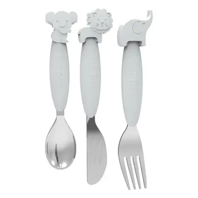 Bo Jungle Cutlery příbor Grey 12m+ 3 ks