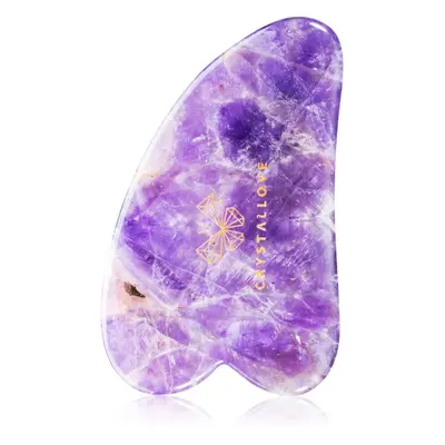 Crystallove Amethyst Gua Sha masážní pomůcka 1 ks