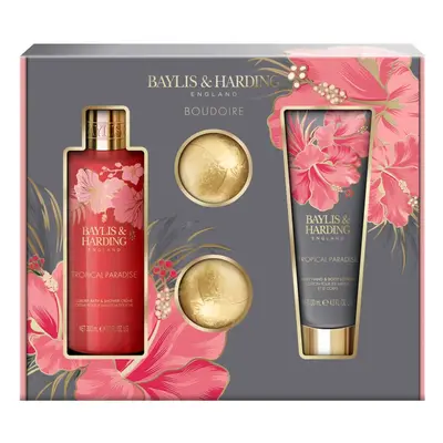 Baylis & Harding Boudoire Tropical Paradise dárková sada na tělo Banana, Peach & Orange Blossom