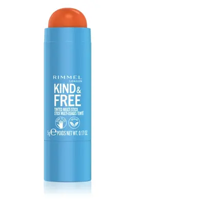 Rimmel Kind & Free multifunkční líčidlo pro oči, rty a tvář odstín 004 Tangerine Dream 5 g