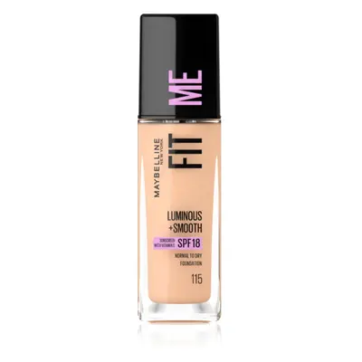 MAYBELLINE NEW YORK Fit Me! tekutý make-up pro rozjasnění a vyhlazení pleti odstín 115 Ivory 30 