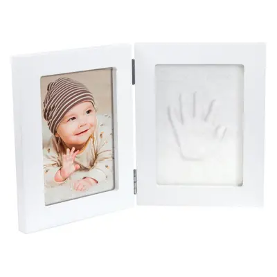 Happy Hands Double Frame Small sada na otisk miminka White 10 cm x 15 cm + 13 cm x 17 cm 1 ks