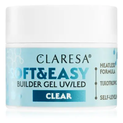 Claresa Soft&Easy Builder Gel podkladový gel na nehty odstín Clear 12 g