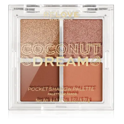 Revolution Relove Pocket Palette paletka očních stínů odstín Coconut Dream 4x0.72 g