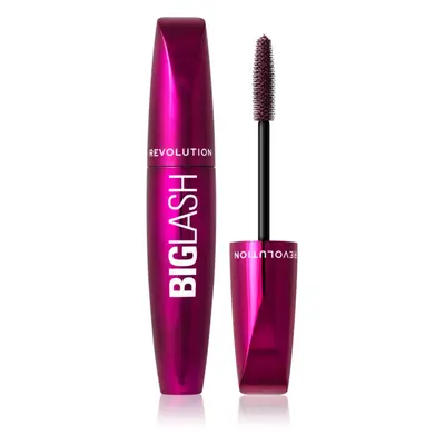 Makeup Revolution Big Lash Volume objemová a prodlužující řasenka odstín Burgundy 8 ml