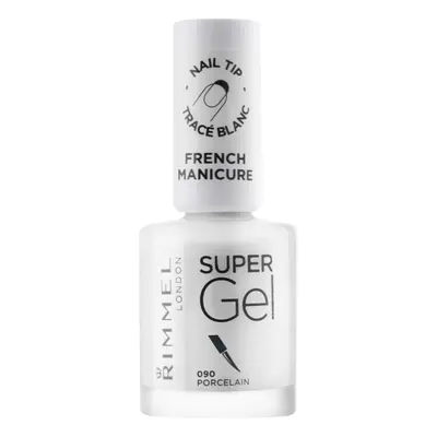 Rimmel Super Gel Step 1 lak na francouzskou manikúru odstín 090 Porcelain 12 ml