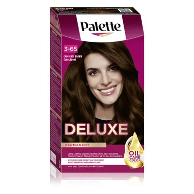 Schwarzkopf Palette Deluxe permanentní barva na vlasy odstín 3-65 750 Čokoládový 1 ks