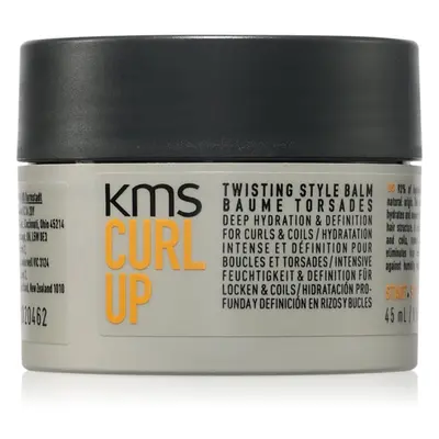 KMS Curl Up Twisting Style Balm stylingový krém pro vlnité a kudrnaté vlasy 45 ml