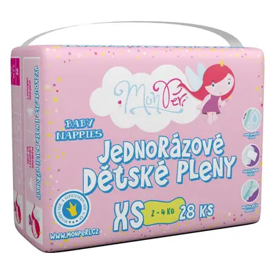 MonPeri Klasik Size XS jednorázové pleny 2-4 kg 28 ks