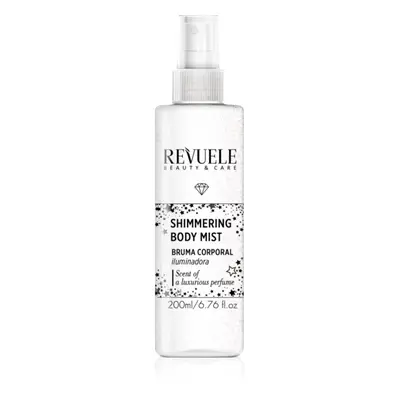 Revuele Shimmering Body Mist rozjasňující mlha na tělo odstín Silver 200 ml