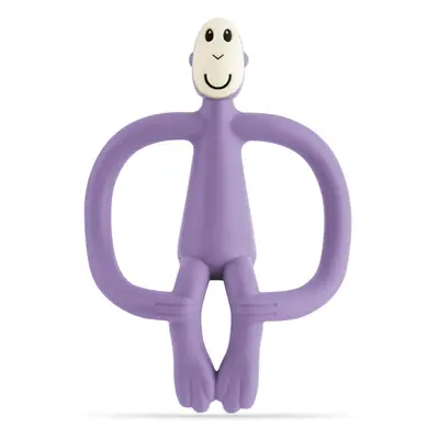 Matchstick Monkey Teething Toy and Gel Applicator kousátko s kartáčkem 2 v 1 Purple 1 ks