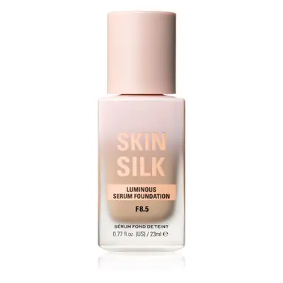 Makeup Revolution Skin Silk Serum Foundation lehký make-up s rozjasňujícím účinkem odstín F8.5 2