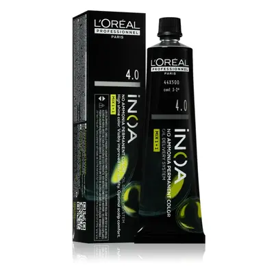 L’Oréal Professionnel Inoa permanentní barva na vlasy bez amoniaku odstín 4.0 60 ml