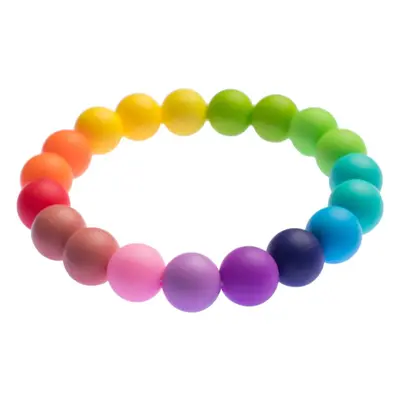 Biberschatz Bite bracelet Regenbogen kousací korále 1 ks