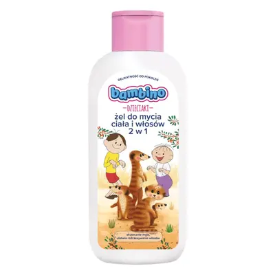 Bambino Kids Bolek and Lolek sprchový gel a šampon 2 v 1 Meerkat 400 ml