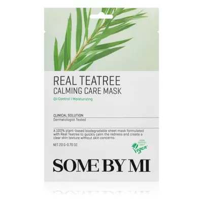 Some By Mi Clinical Solution Teatree Calming Care Mask zklidňující plátýnková maska pro problema