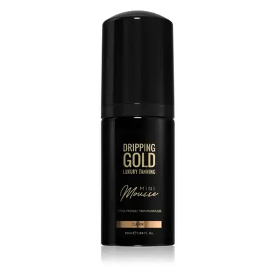 Dripping Gold Luxury Tanning Mini Mousse samoopalovací pěna na obličej a tělo odstín Dark 90