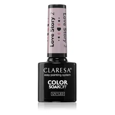 Claresa SoakOff UV/LED Color Love Story gelový lak na nehty odstín 2 5 g