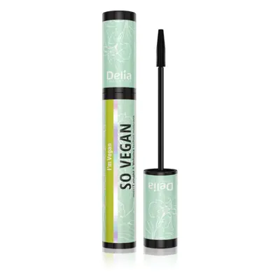 Delia Cosmetics So Vegan objemová a prodlužující řasenka odstín Black 11 ml