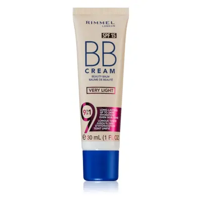 Rimmel BB Cream 9 in 1 BB krém SPF 15 odstín Very Light 30 ml