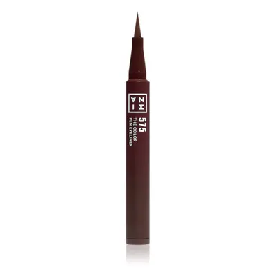 3INA The Color Pen Eyeliner Mini oční linky ve fixu odstín 575 - Brown 0,6 ml