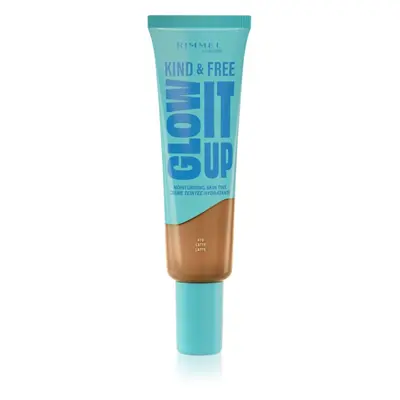 Rimmel Kind & Free Glow It Up lehký hydratační make-up odstín 410 Latte 30 ml