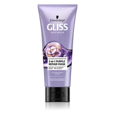 Schwarzkopf Gliss Blonde Hair Perfector regenerační maska na vlasy pro zesvětlené nebo melírovan