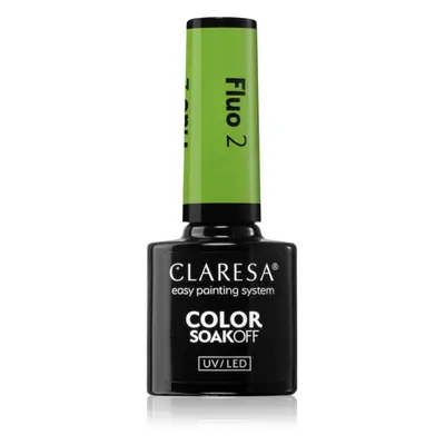 Claresa SoakOff UV/LED Color Fluo gelový lak na nehty odstín 2 5 g