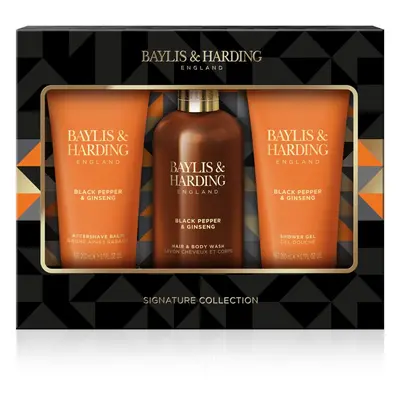 Baylis & Harding Black Pepper & Ginseng dárková sada na obličej, tělo a vlasy pro muže