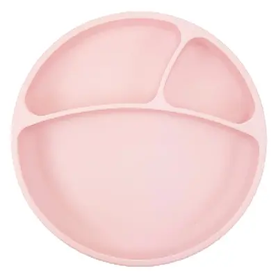 Minikoioi Puzzle Plate Pink dělený talíř s přísavkou 1 ks