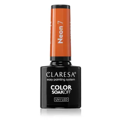 Claresa SoakOff UV/LED Color Neon gelový lak na nehty odstín 7 5 g